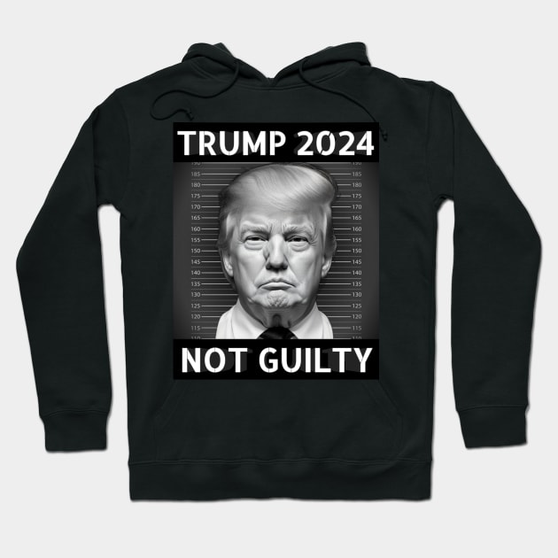 Trump 2024 not guilty Hoodie by Banned Books Club